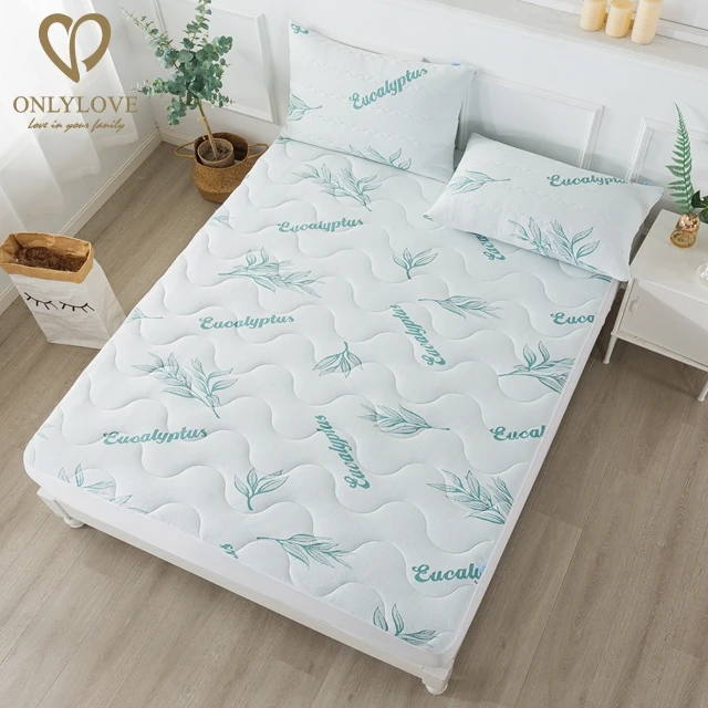Factory Price Luxury Quilted Washable Eucalyptus Waterproof Quilted Cotton Mattress Protector