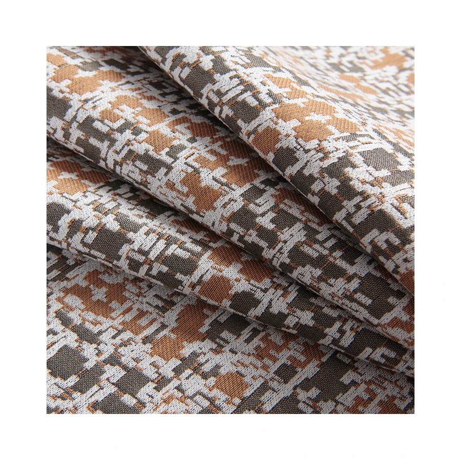 Factory Customized Stripe Pattern Polyester Fabric Decorative Curtain Fabric