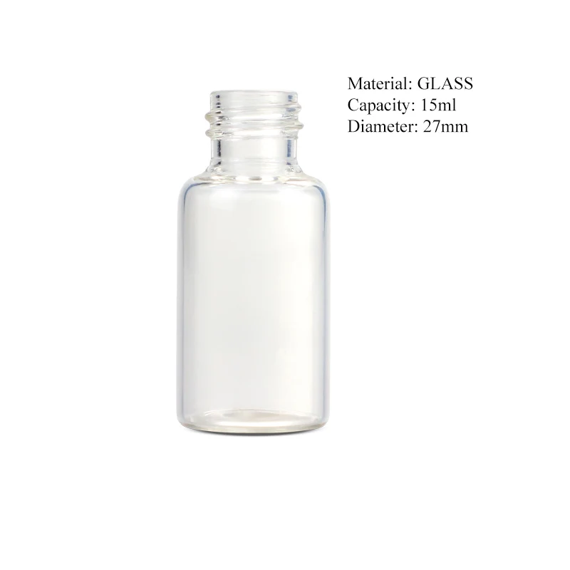 Idealpak Manufacturer Wholesale Custom Medical 15 ml Essential Oil Glass Vial for Sale with Press Dropper Cap