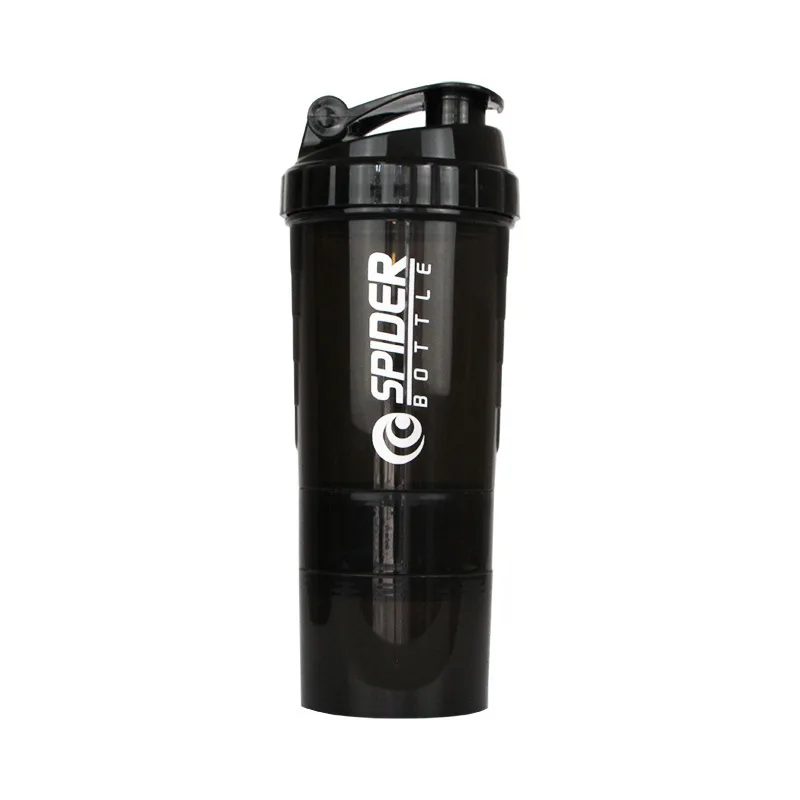 New Design 500ml Plastic Protein Spider Shaker Gym Sports Fitness Shaker Bottle Water Bottles Not Applicable for Boiling Water