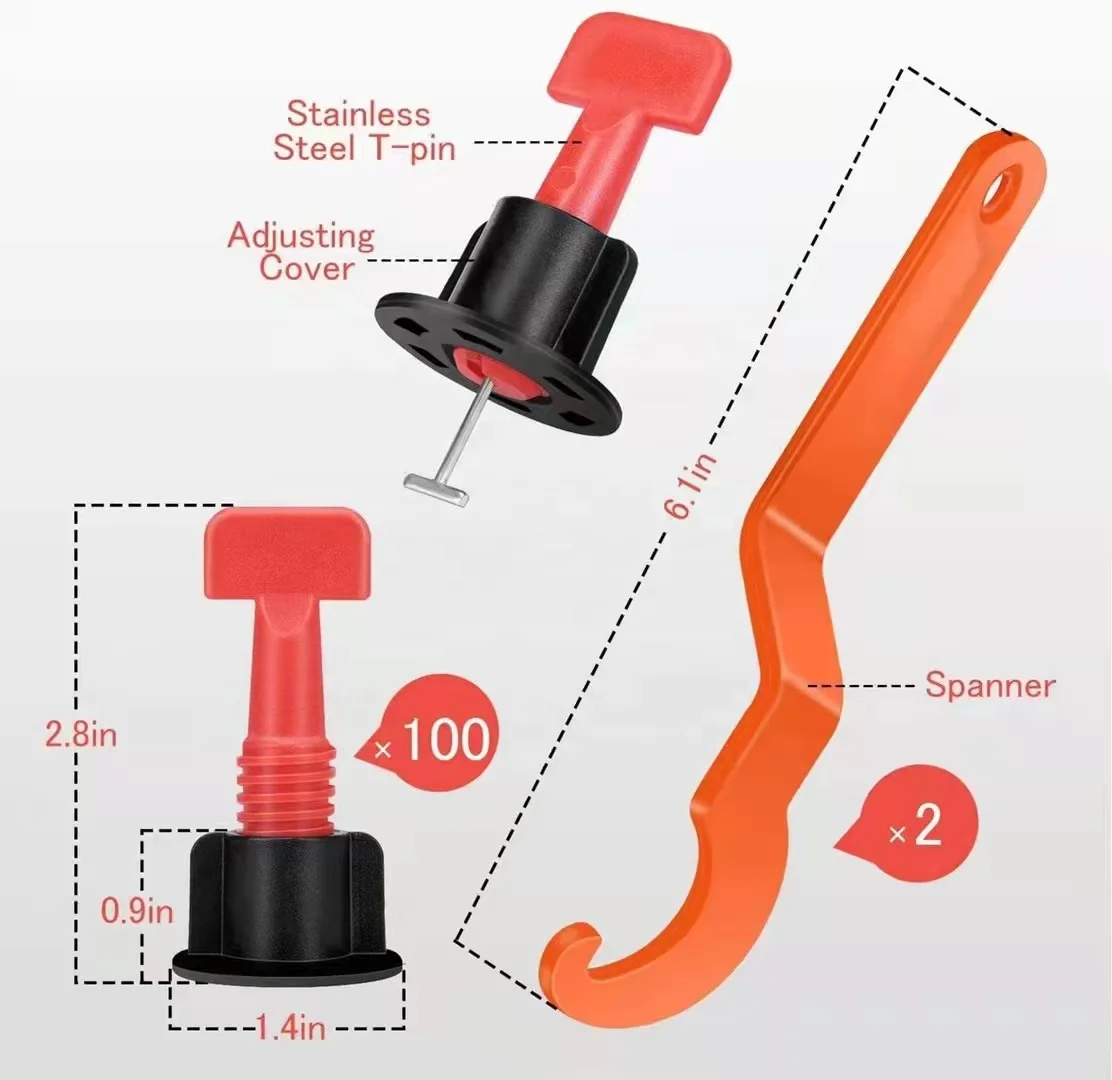 leveler for ceramics high quality tile clips leveling system tile leveler spacer High-end plastic tile leveling clips