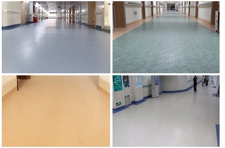 Good price PVC Luxury Vinyl Flooring Roll Wood Grain Stone Texture Magnetic vinyl floor sheet commercial/hospital rolling floor