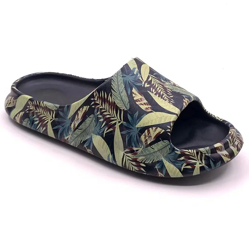 Women Slip On Eva Printing Personality Men Slipper Hot Sale Thick Bottom Slides Unisex Slippers And Sandals Shoes