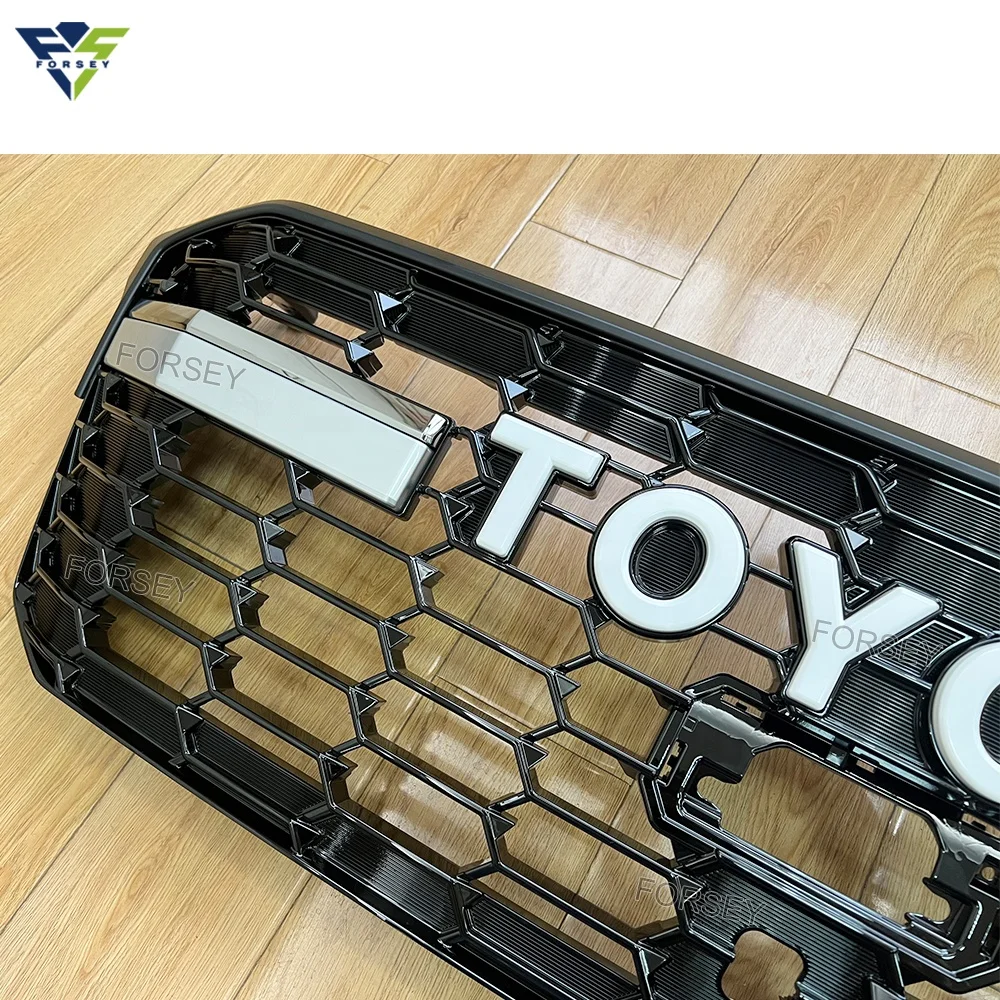 Car Body Parts Front Grille for Land Cruiser LC300 2022 Car Front Bumper Grille Sliver G-R version grille