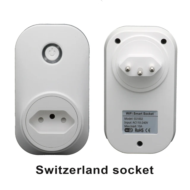 Tuya WIFI Smart Socket Smart Plug EU UK ZA India south Africa Italy Plug 16A Remote Control Alexa Google Home Energy Monitor