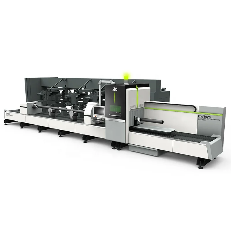 Intelligent Metal Bevel Pipe Laser Cutting Machine 3d Five-Axis Processing 1kw 3000w 3 Chuck Bevel Laser Pipe Cutter Manufacture