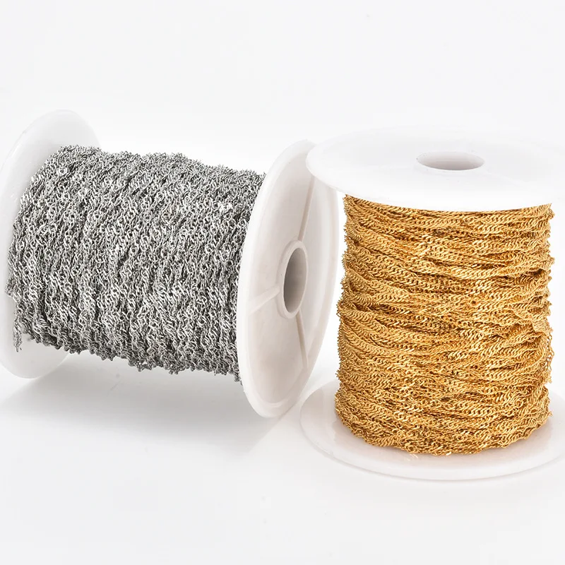 Непромокаемые Изящные цепочки из нержавеющей стали 18 карат