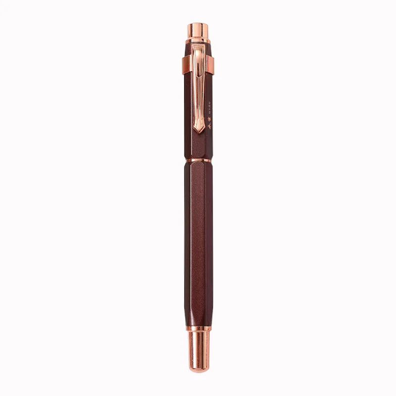 new Eternal life hexagonal metal signature pen rose gold business jewel pen corporate gift student office neutral pen