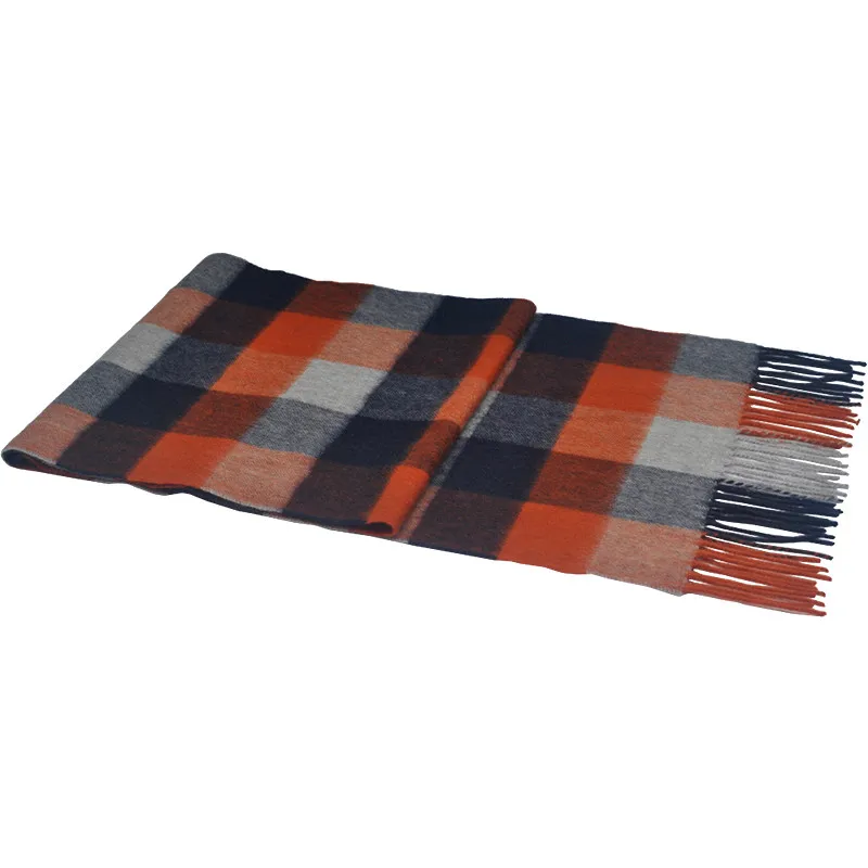 BLUE PHOENIX tartan scarf 100% wool fashion new design plaid check luxury cozy soft winter warm hot sale