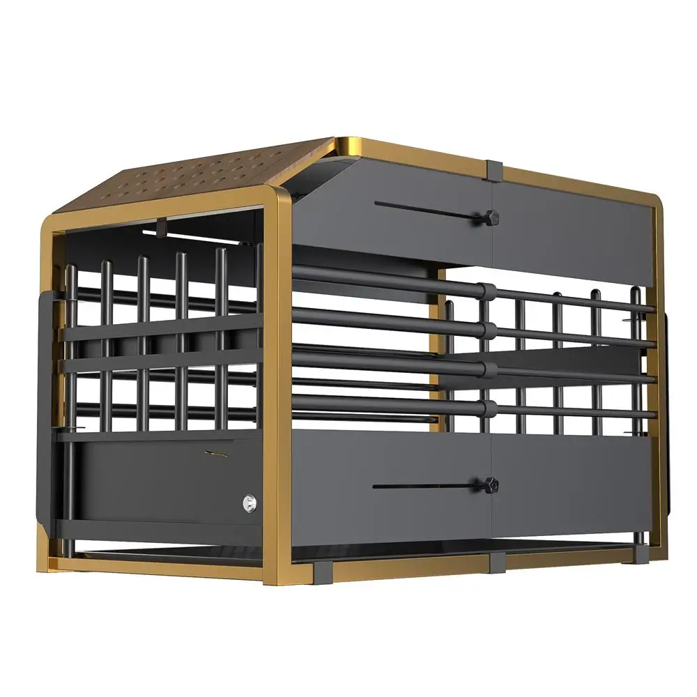 Design Of Anti-Collision and Escape Hatch for Vehicle Travel Dog Kennel With Tray