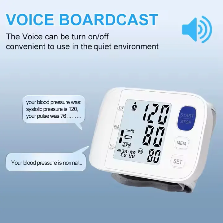 Цифровой мини-Монитор артериального давления на запястье сертифицированный ROHS ручное/электрическое питание металлический BP с пластиковыми компонентами