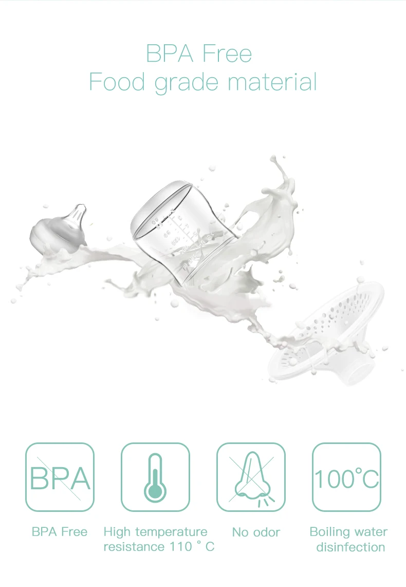 YOUHA портативный одиночный электрический молокоотсос с бутылочкой для детского молока