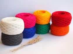 Gray organic eco-friendly 100 linen yarn for hand knititing sweater