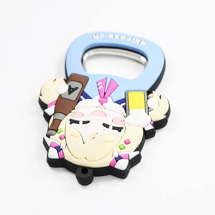 Рекламная металлическая открывалка для бутылок с магнитом