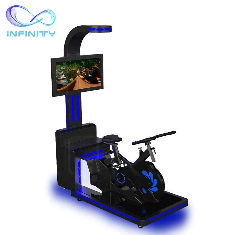 Cheap Vr Fitness Small Virtual Reality Vr Bicycle Vr Fitness Bike Game Riding Machine Simulator For Indoor Amusement