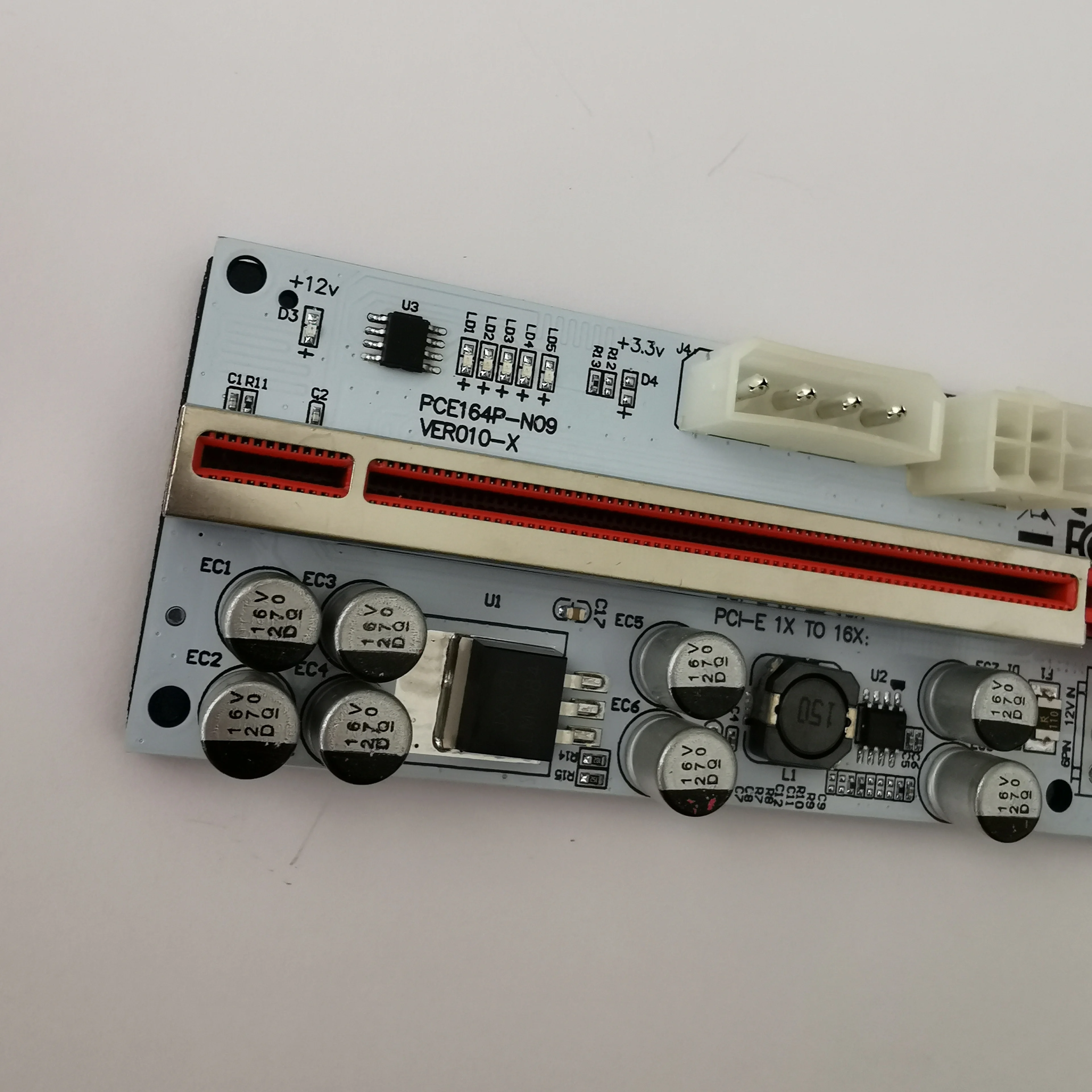VER010 PCIE Riser VER010-X pci-e 1x to 16x usb 3.0 rise Extender PCI Express ver 010 with 8 capacitors