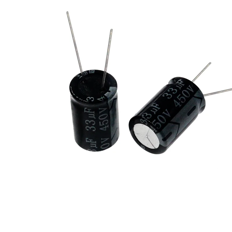 450V 2.2mF 3.3mF 4.7mF 6.8mF 10mF 15mF 22mF 33mF 47mF 68mF 82mF 100mF 120mF 150mF Aluminum Electrolytic Capacitor Radial