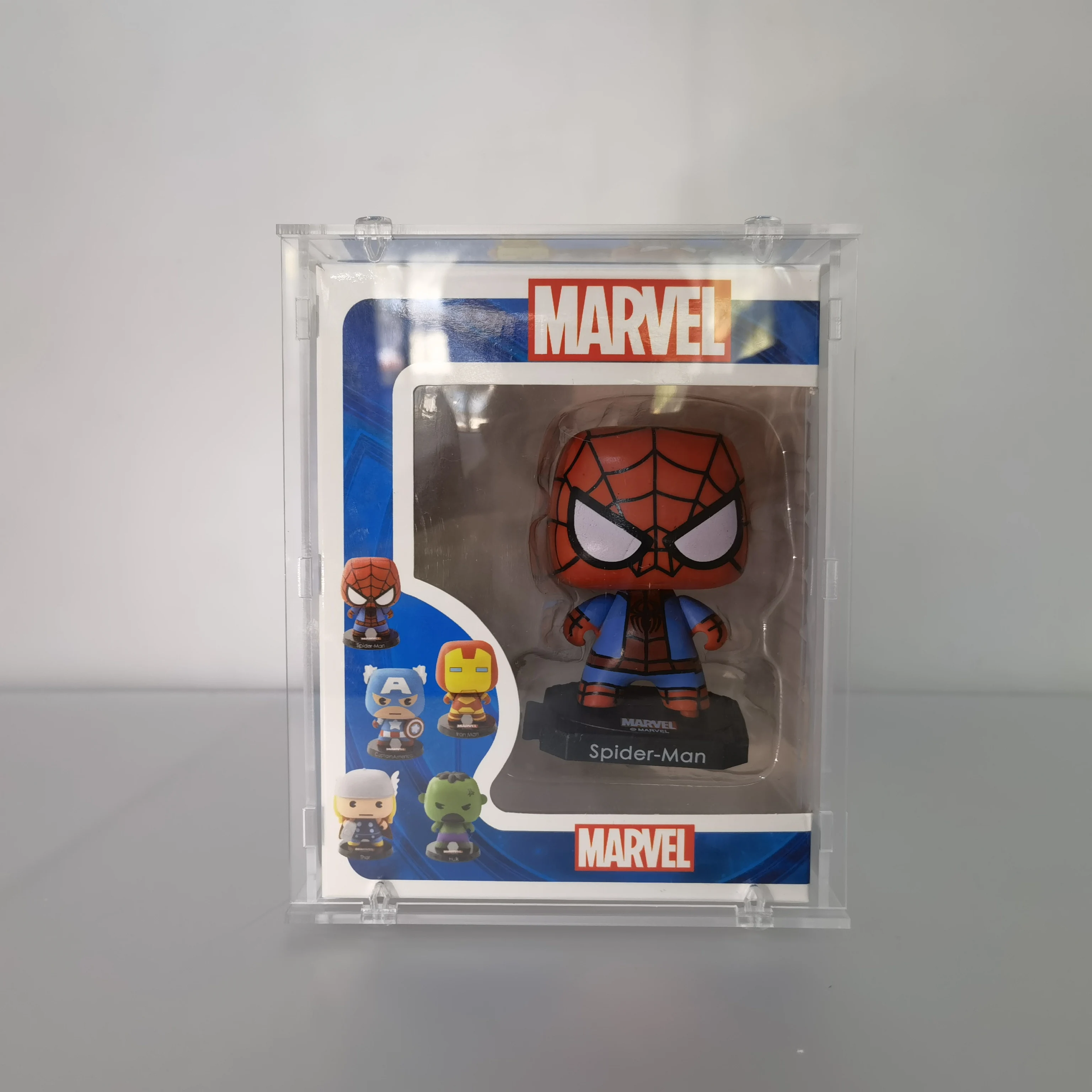 Clear Acrylic Display Case Assemble Countertop Box Cube Organizer Stand Dustproof Protection Showcase for Action Figures Toys