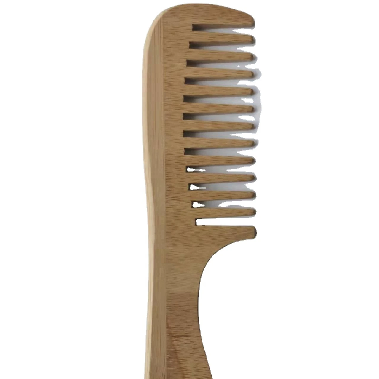Eco-friendly Anti-static Handmade Bamboo Wood Wide Tooth Wooden Hair Comb