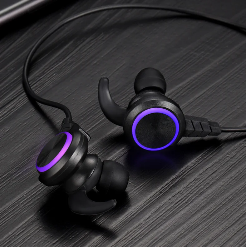 BS2 Newest RGB LED Light Blue tooth tws earbuds stereo Headset Waterproof Sports Wireless Earphones Headphones