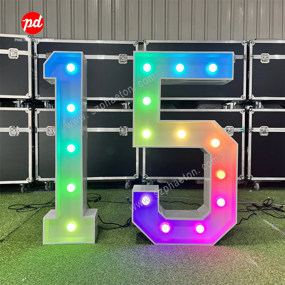 Party Supplies 3ft 4ft Big Led Marquee Numbers Birthday Decoration for 15th 18th 21st 30th 40th 50th Birthday Party Decorations