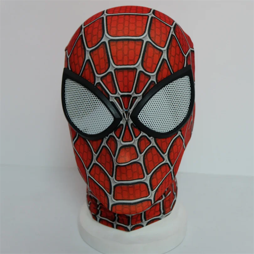 Spiderman Mask Peter Parker Miles Morales Raimi Superhero Cosplay Costume Masks Lens Prop Face Mask Halloween