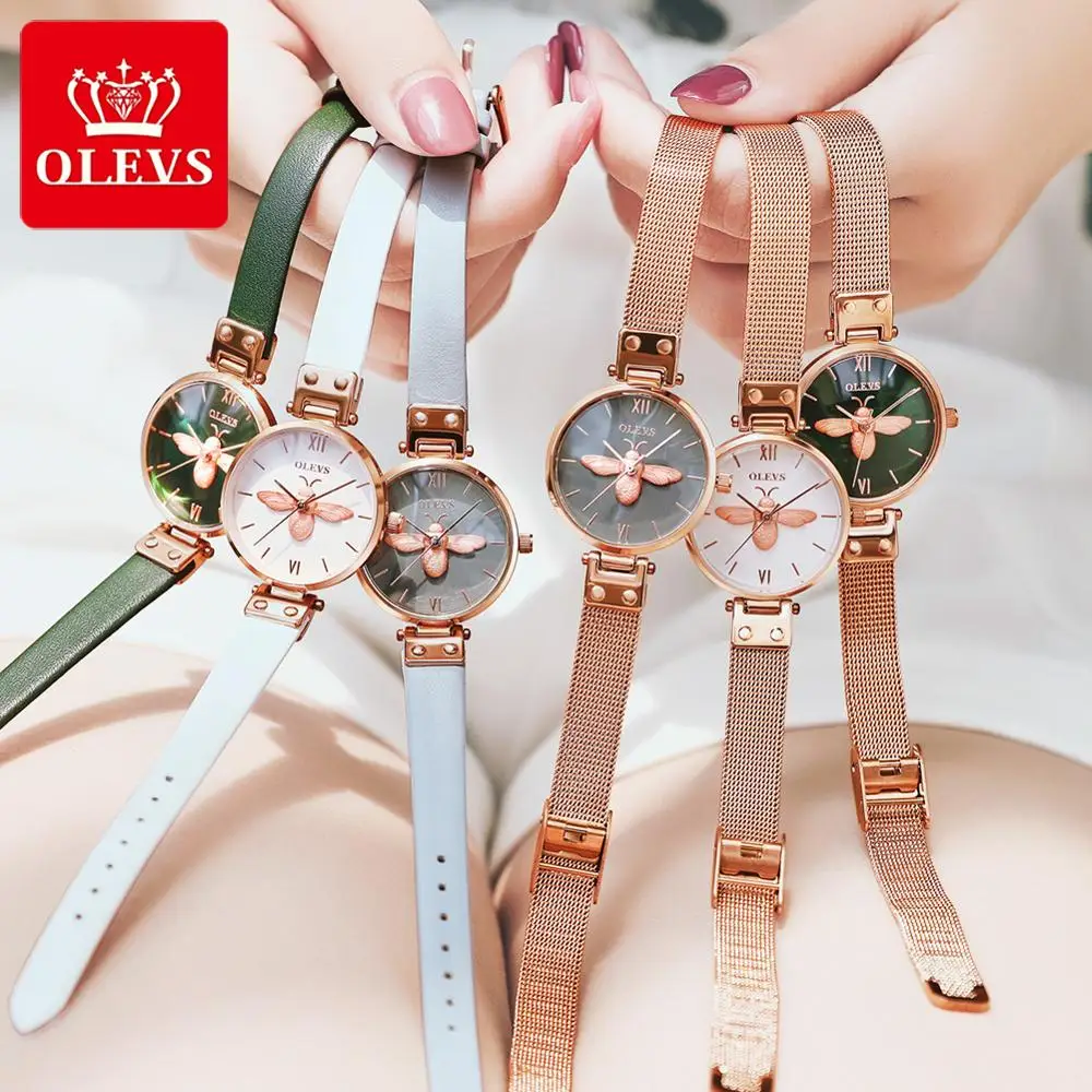 
2020 Custom Logo Classic Luxury Brand Rose Gold Stainless Steel Mesh Lady Quartz Small Dial Stylish Simple Thin Women Watch 