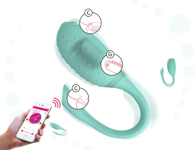 Color Box Wearable Vibrator Silicon Adult Sex Toys Women Vibrator Green Vagina Massage Vibrator Vagina Massager Magic Motion