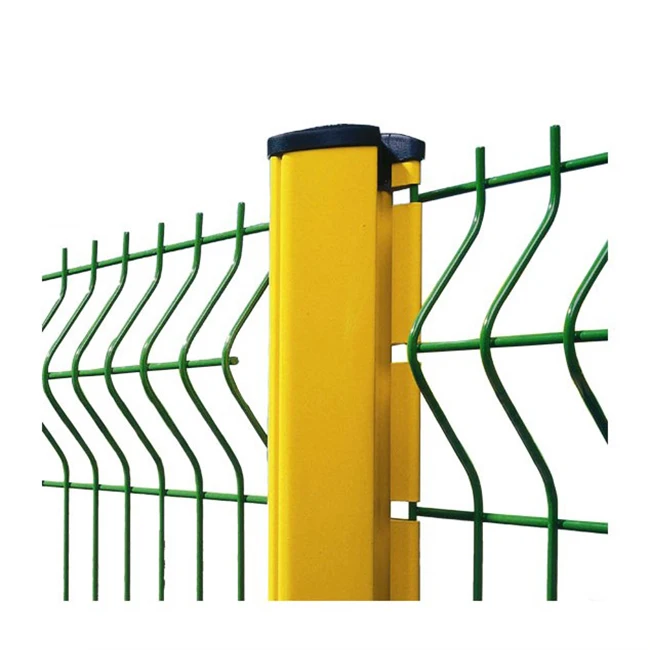Welded Mesh Column Pvc Coated Garden 3D Peach Shape Post Fence