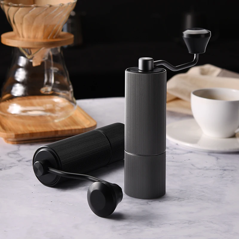 With Adjustable Coarseness Setting Metal Handheld Coffee Grinder Conical Burr Hand Coffee Bean Mill