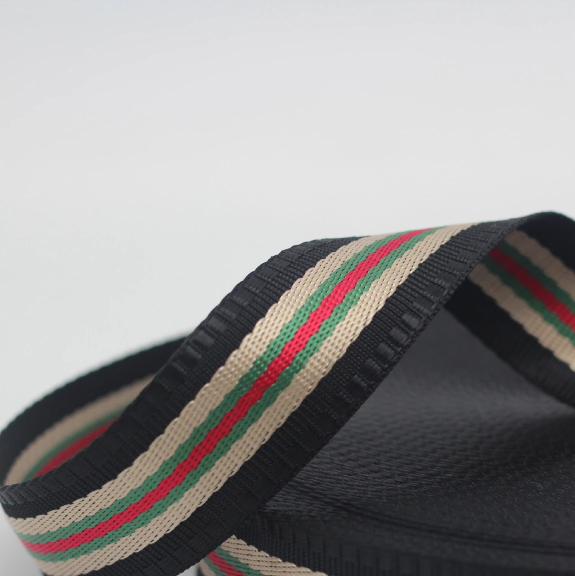 High strength secondary colour decorative Nylon Webbing Strap for Backpack Belt Webbing