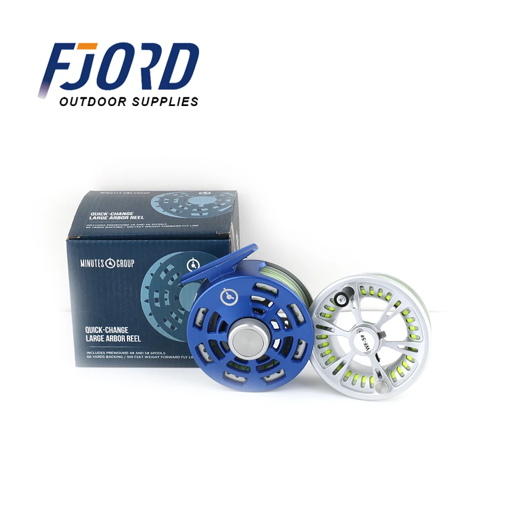 FJORD Stock Discount fly CNC   fishing reel  Aluminium Fly Reel Cassette 8 wt Fly Fishing Reel Saltwater