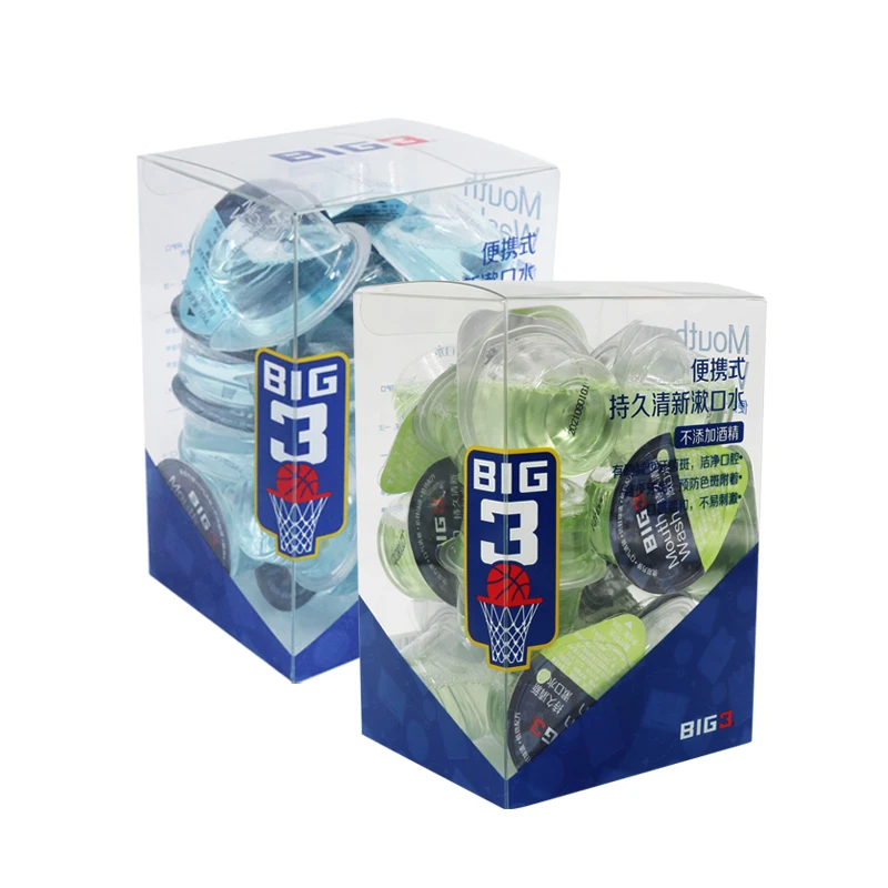 Source factory wholesale customized disposable portable jelly cup mouthwash