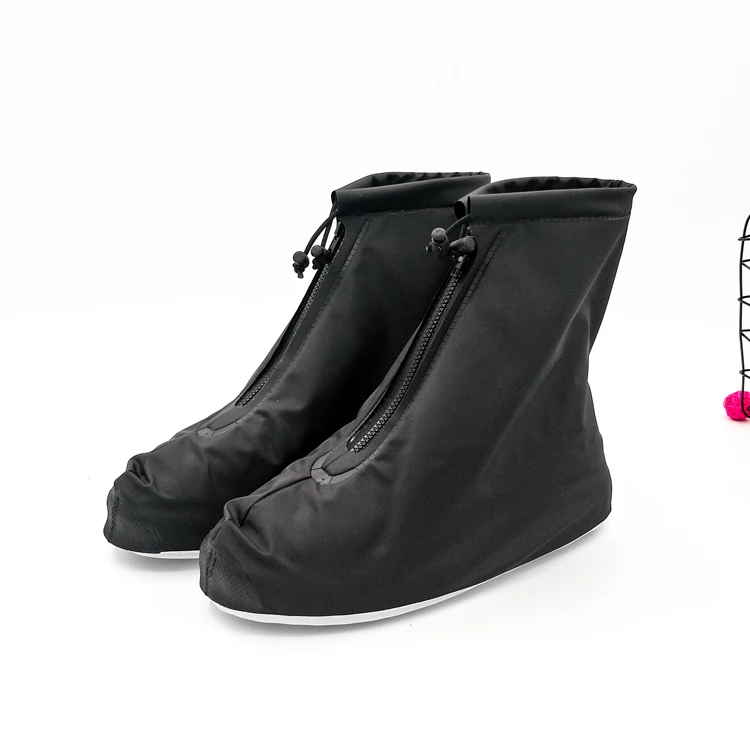Silicon Protective Rain Shoe Cover Anti Slip Reusable Rubber Black Custom Waterproof Silicone Shoe Covers