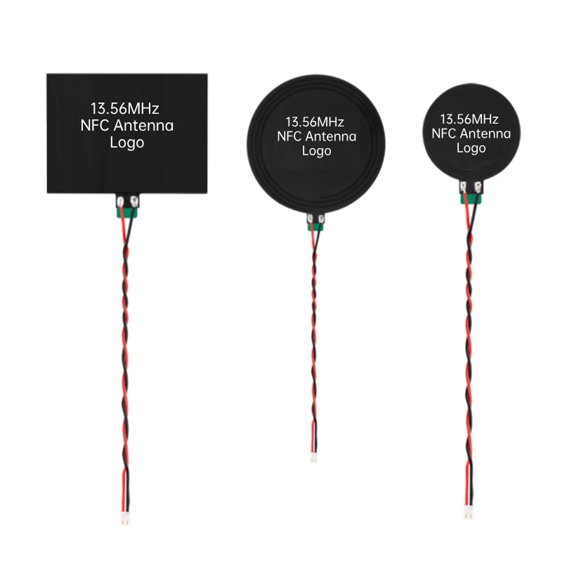 Various Flex 13.56MHz NFC antena Twisted Pair 28AWG Cable ACH(F) 2p jst 1.25 2.54 ipex u.fl Connector Ferrite NFC  Antenna