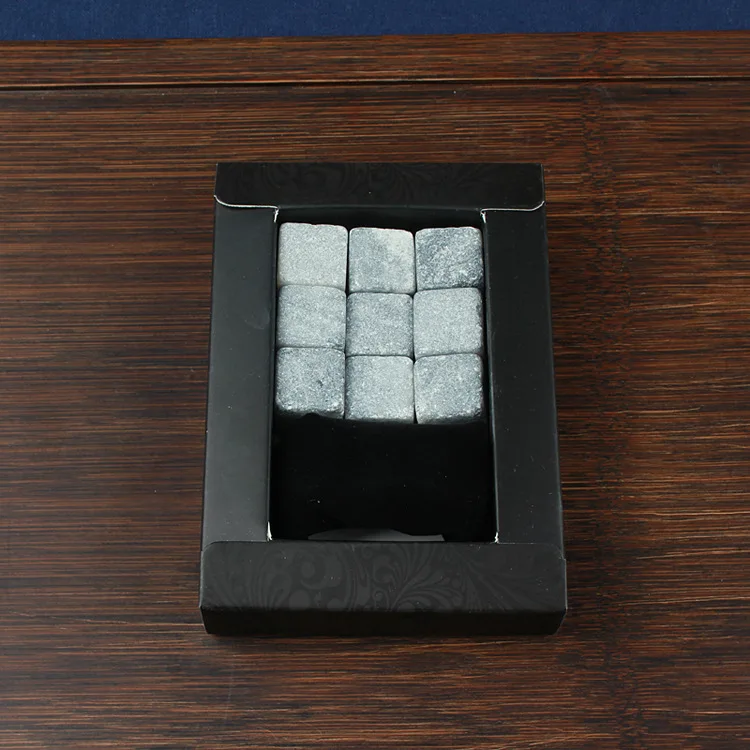 Whiskey Stone Marble Reusable Ice Cubes Natural Unique Whiskey Stones For Beverages Cocktail Chilling