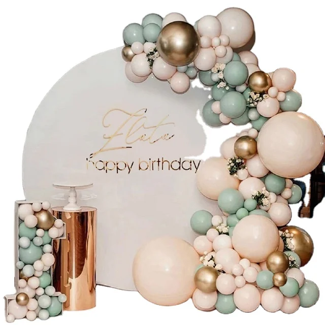 Украшения для свадьбы, дня рождения, праздника для будущей матери, авокадо, Зеленый воздушный шар, гирлянда, комплект с аркой, цветной набор воздушных шаров в стиле ретро