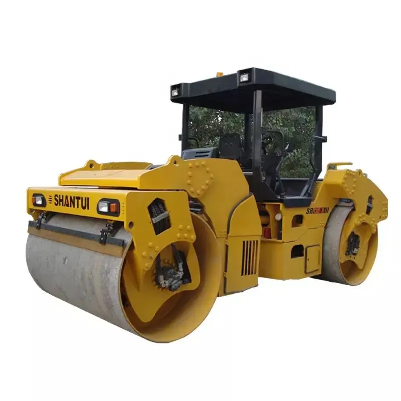 Chinese Top Brand Shantui SR13D Double Drum Vibratory Ride on Road Roller