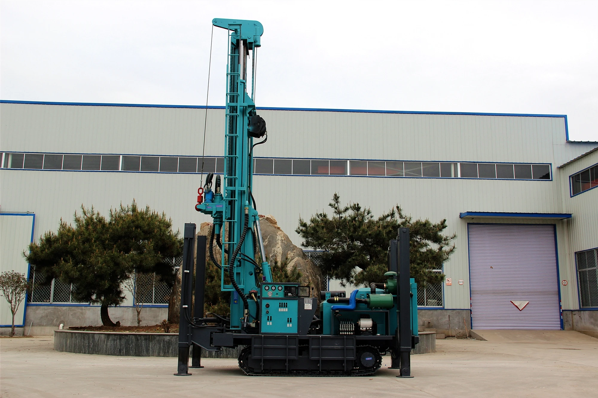100m 200m 300m 400 meters depth Rock Drilling Machine Air DTH portable water well drilling rigs bore hole well drilling rig