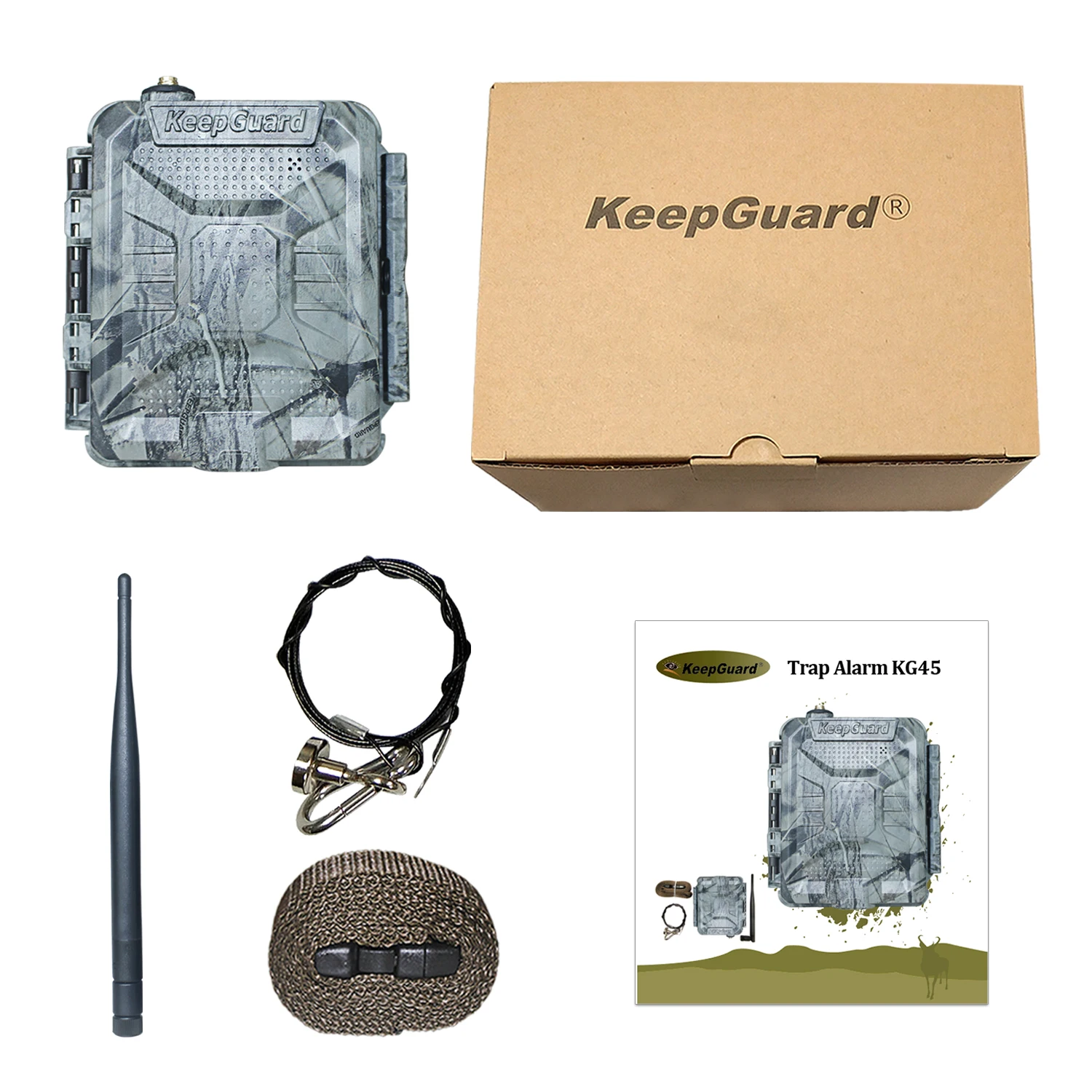 Working with Different Catchers KEEPGUARD KG45 Trap Alarm Support 1-5 Mobile Numbers Call or Transmit SMS Upon
