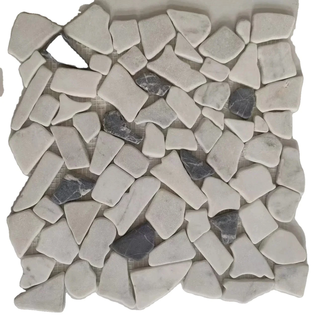 Mosaic Pebble Tumbled marble mosaic tile cobble pebble stone for garden floor paving