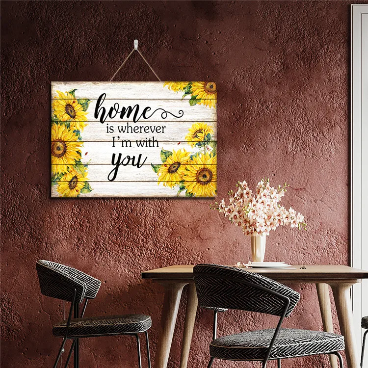 
creative hemp rope wall plaque wooden picture photo frame for decoration 