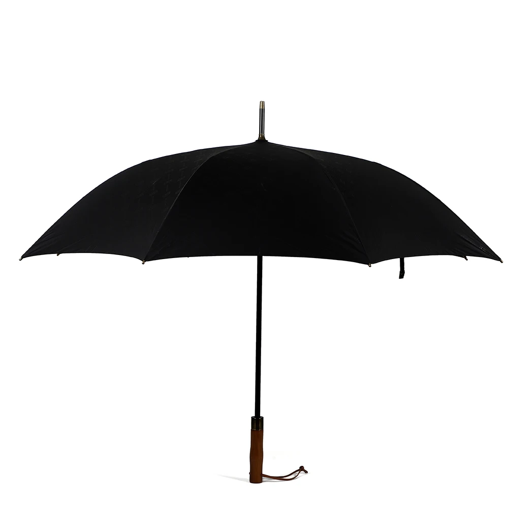 
Высококачественный зонт на заказ с деревянной ручкой 210T эпонж Ветрозащитный Зонт с длинной ручкой для улицы от дождя 