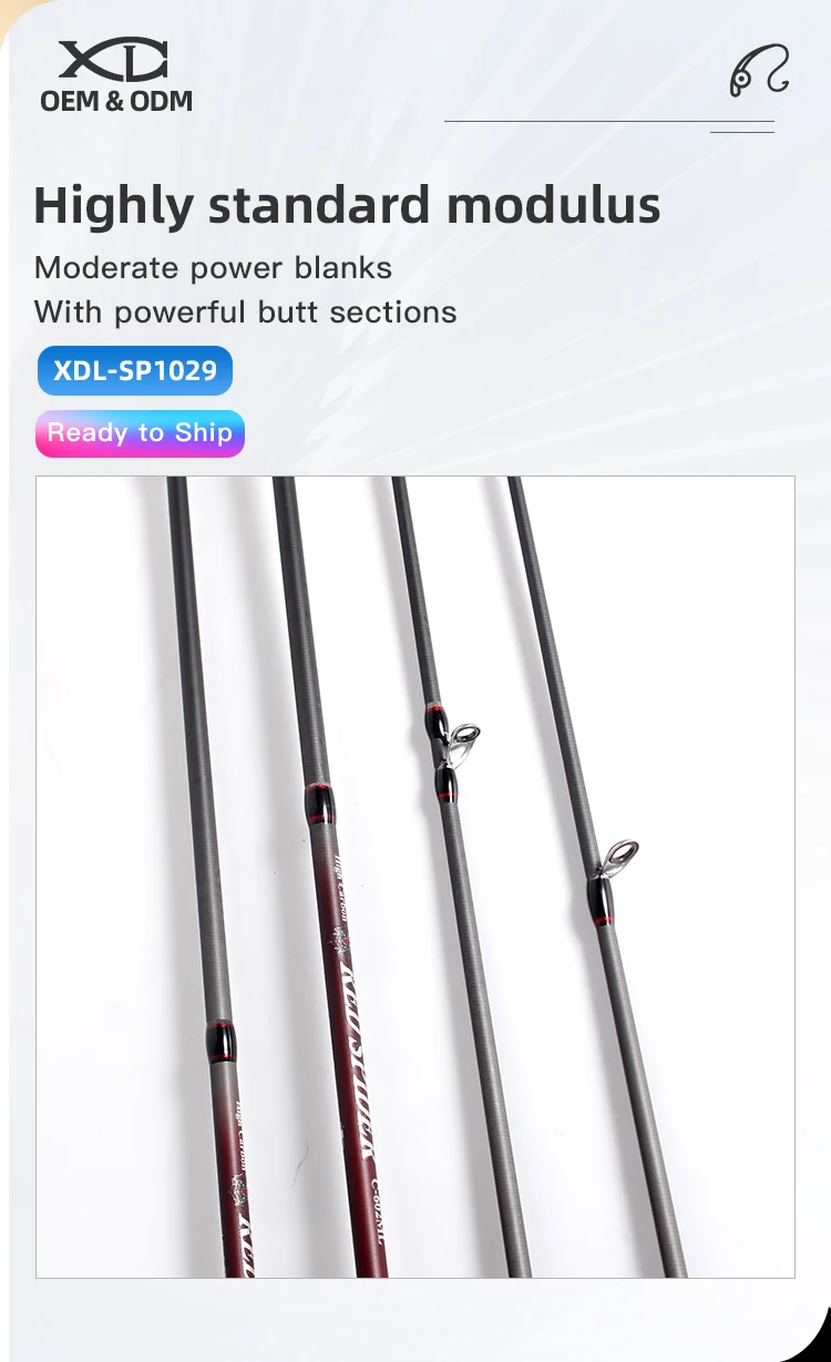 XDL 1.8m 1.98m 2.13m 2.4m 2.7m fishing spinning rod 10 feet fuji rod rings long casting fishing rod