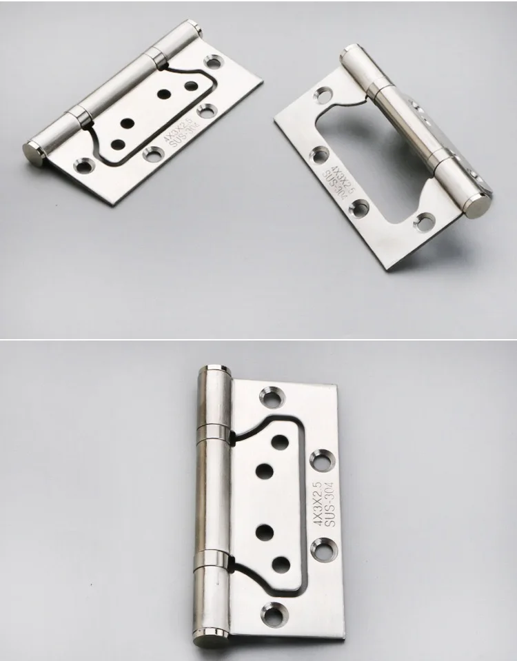 4 Inch Door Hinges Ball Bearing Non-Mortise Heavy Duty Stainless Steel Mobile Home Door Hinges