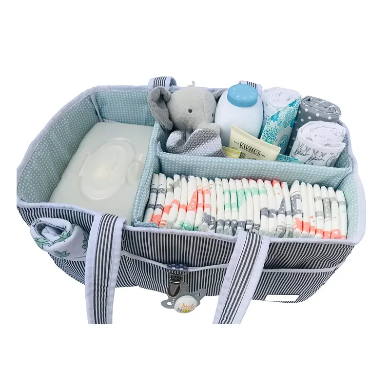 Portable Large Organizer Tote Bag for Infant baby diaper tote bag Baby Diaper Caddy