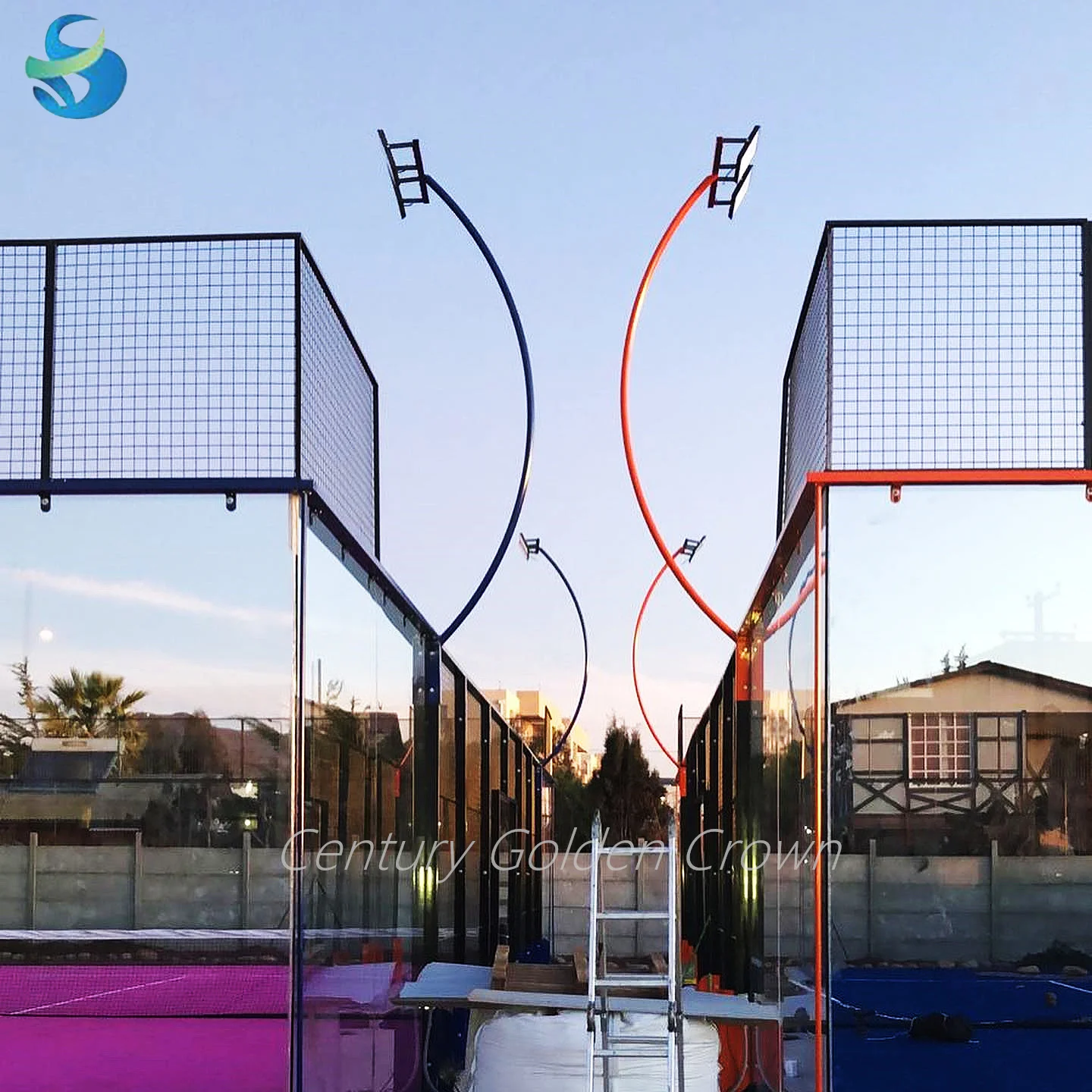 Factory Supplier Padel Court Panoramic Paddle Tennis Court Complete Court Field Canchas De Padel