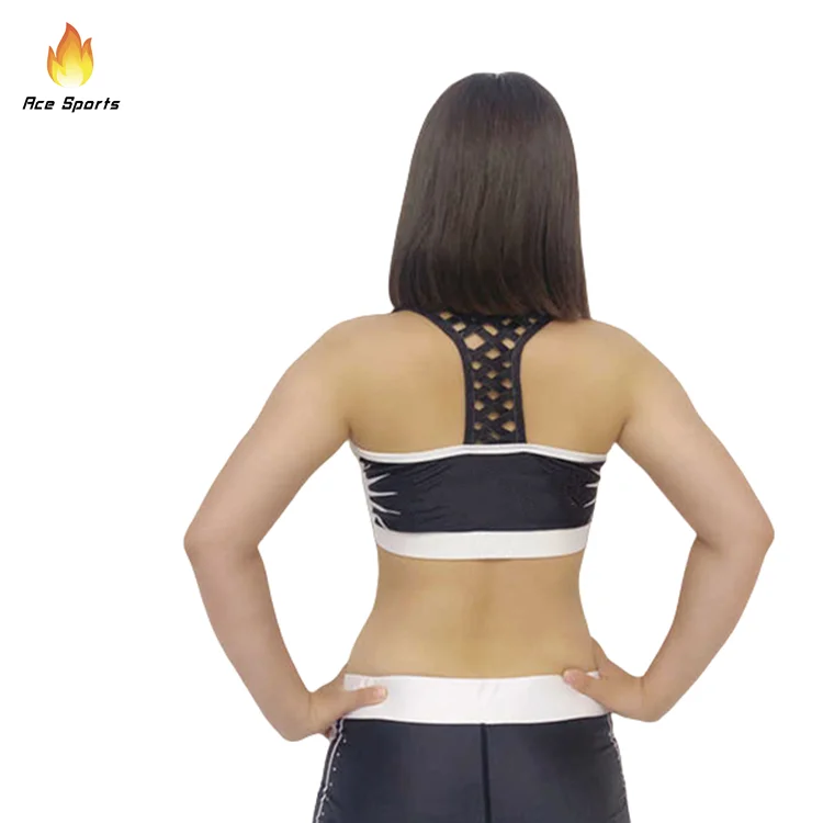 Canada Cheerleader Good Quality Costume Sports Bra Tight Sports Shorts Cheer Practice Wear With Full Sublimation Printing