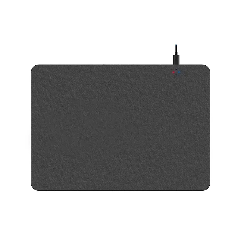 High Quality PU MATERIAL Mouse Pad Custom Logo  Wireless Charging Mouse Pad with usb port