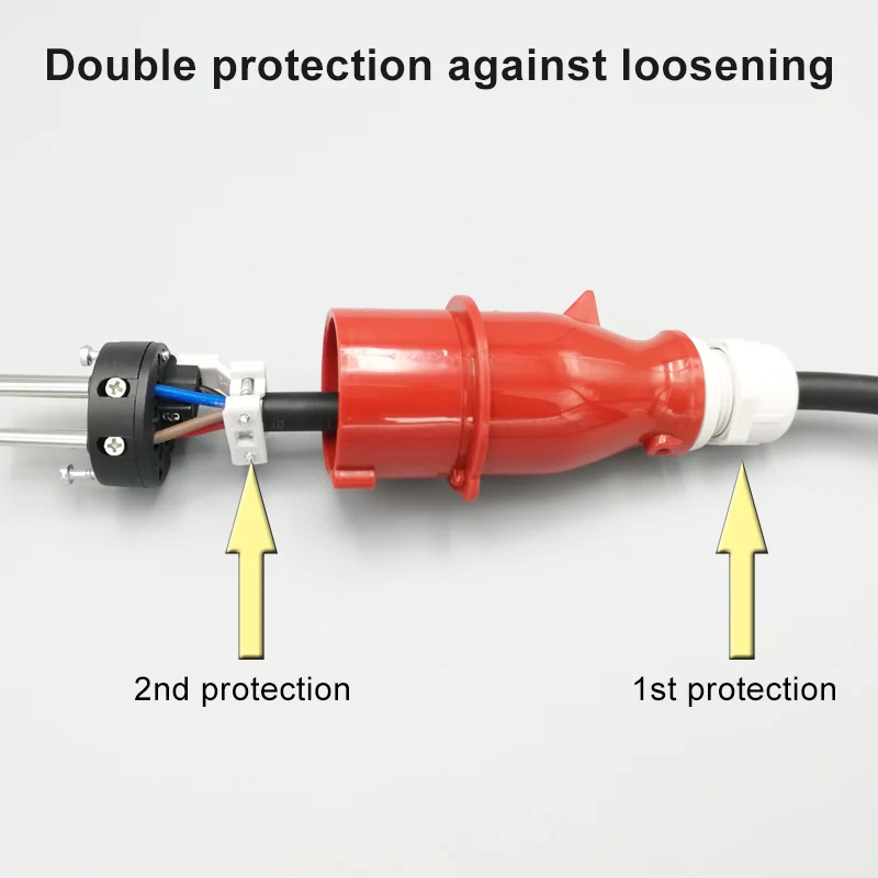 4Pin 16A 32A 380V male and female industrial plug and panel socket IP44 CEE norm power wire connector YEEDA